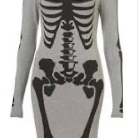 Topshop Dresses & Skirts - Topshop Skeleton Dress for Halloween